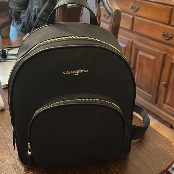 Karl Lagerfeld black backpack pocketbook. NWT. Maybelle Karl Backpack | Backpacks & Belt Bags | Karl  main image 4